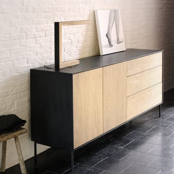 Blackbird sideboard - Svart ek 2 dörrar 3 lådor - Ethnicraft