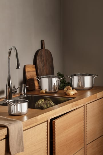 Eva Trio Stainless Steel grytset 3 delar - Rostfritt stål - Eva Solo