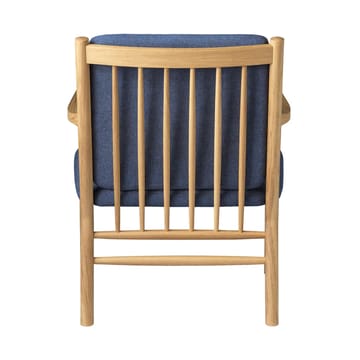 J147 fåtölj - Oak lacquered-dark blue - FDB Møbler