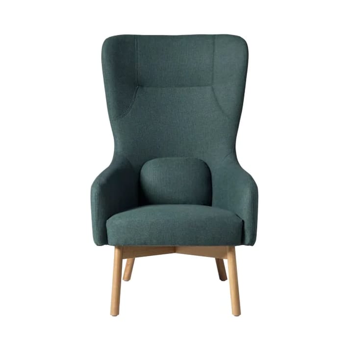 L35 Gesja Wing Chair fåtölj - Green-lacquered oak - FDB Møbler