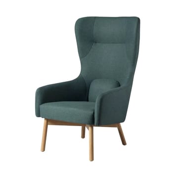 L35 Gesja Wing Chair fåtölj - Green-lacquered oak - FDB Møbler