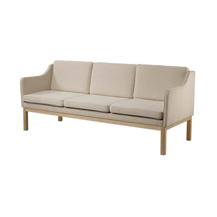 MK46 Mogens Koch 3-sits soffa, Lacquered oak-beige 90 FDB Møbler