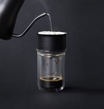 Stagg X pour-over dripper - Matte black-clear glass - Fellow