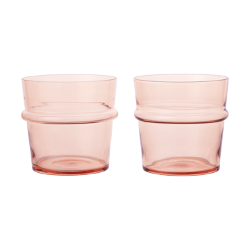 Boya dricksglas lågt 30 cl 2-pack - Blush - Ferm Living