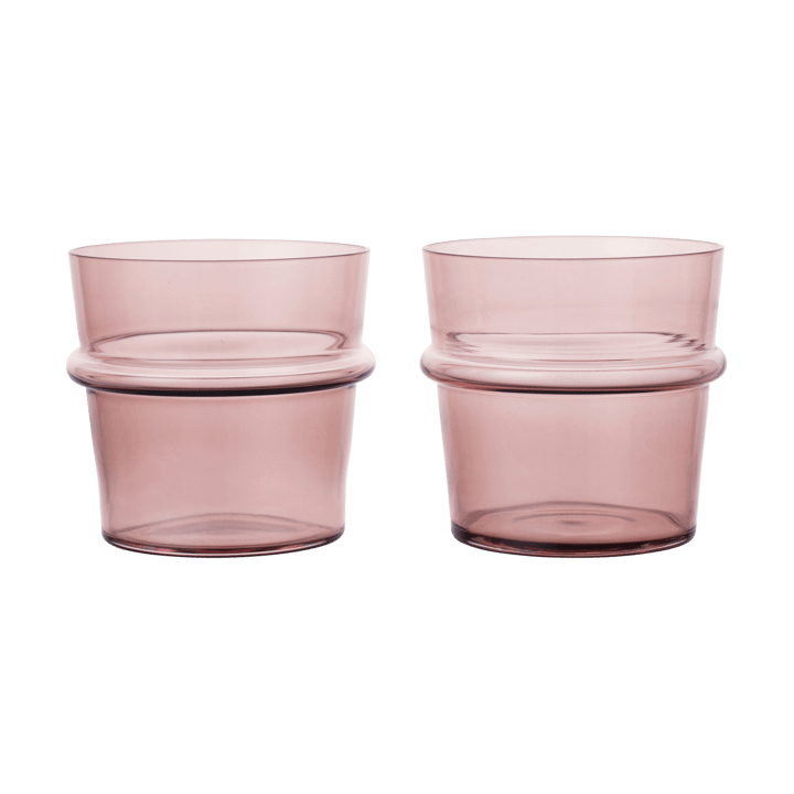 Boya dricksglas lågt 30 cl 2-pack - Mauve - Ferm Living