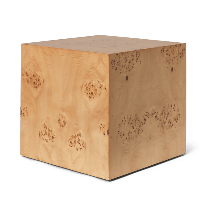 Burl Cube sidobord 40x40 cm - Natural - ferm LIVING