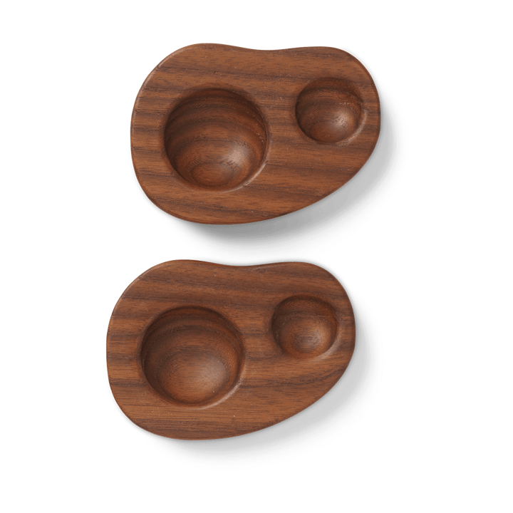 Cairn äggkopp 2-pack - Dark brown - Ferm Living