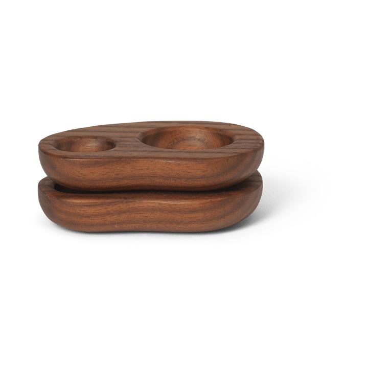 Cairn äggkopp 2-pack - Dark brown - ferm LIVING