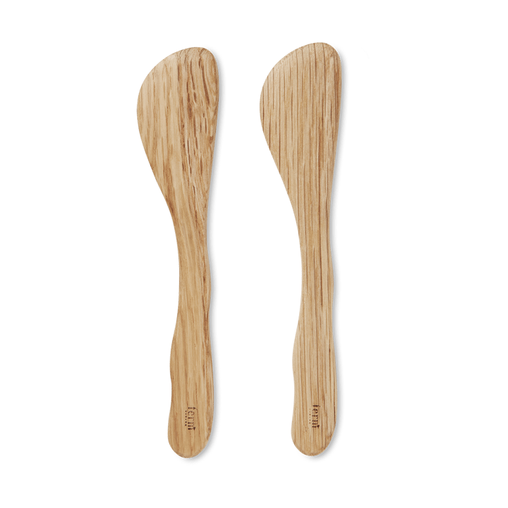 Cairn smörkniv 2-pack - Oak - ferm LIVING