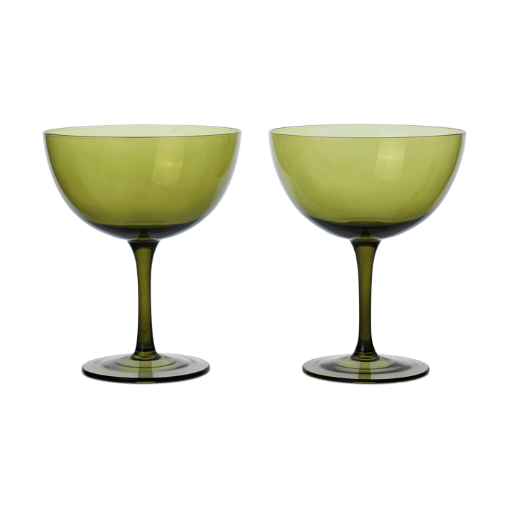 Host cocktailglas 24 cl 2-pack - Moss green - ferm LIVING