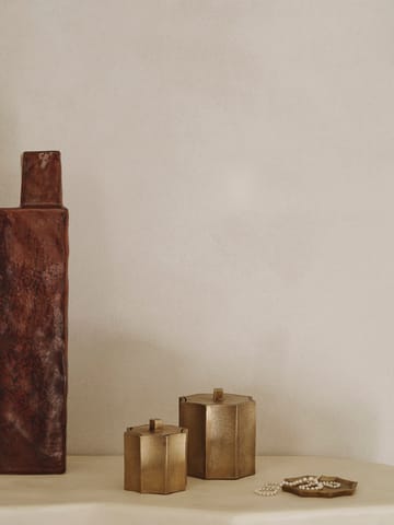 Otte dekorationsbricka 9,5x9,5 cm - Brass finish - ferm LIVING