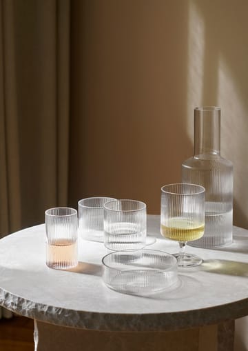 Ripple frukostskål 4-pack - clear - ferm LIVING