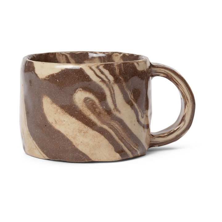 Ryu mugg låg 20 cl - Sand-brown - Ferm Living