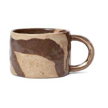 Ryu mugg låg 20 cl - Sand-brown - ferm LIVING