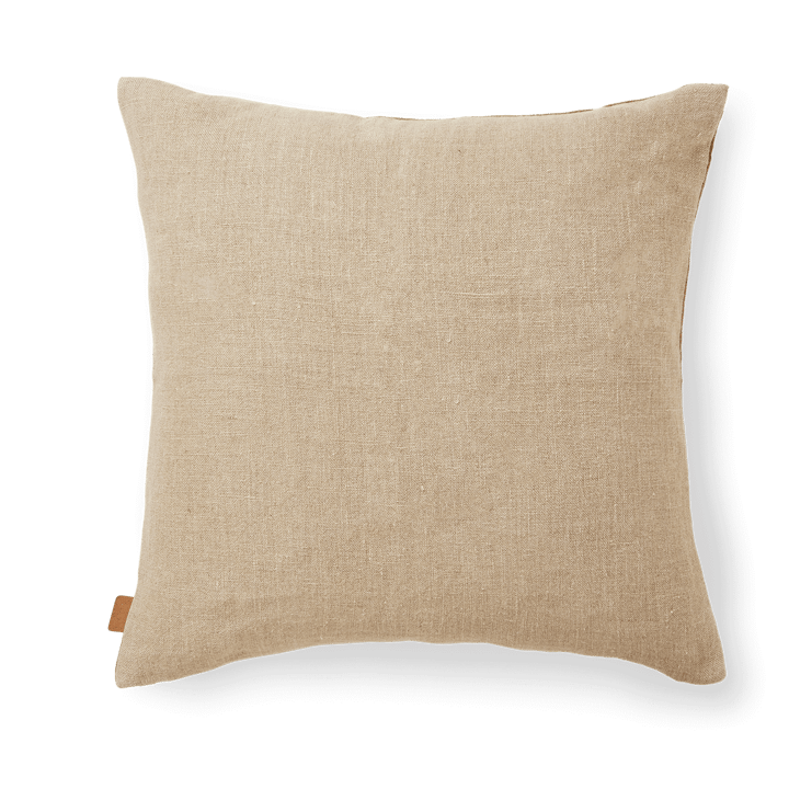 Senti Stripe kudde 50x50 cm - Dark sand-linen - ferm LIVING