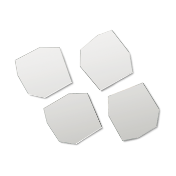 Shard glasunderlägg 4-pack - Mirror - ferm LIVING