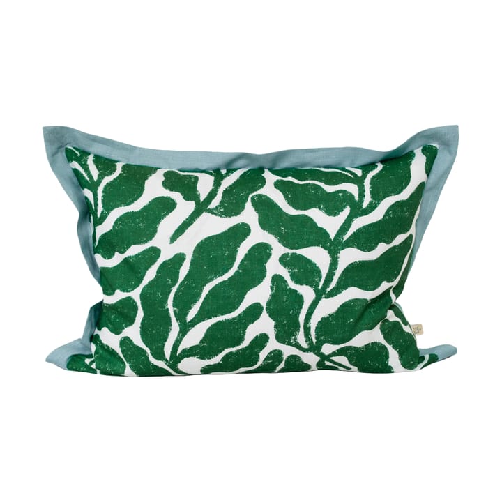 Leaves kuddfodral konstraterande vinge 48x68 cm - Green-blue - Fine Little Day