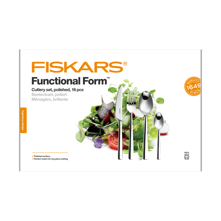 Functional Form bestickset blank - 16 delar - Fiskars