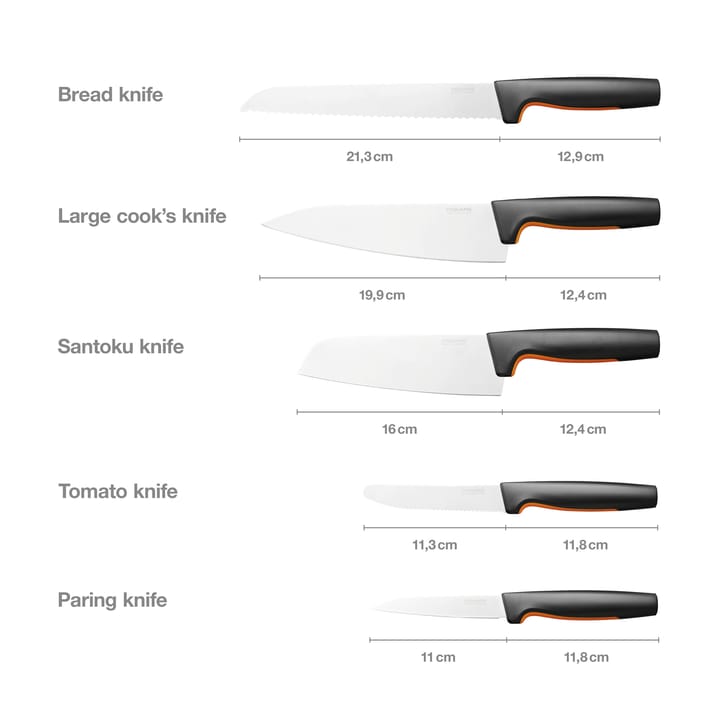 Functional Form knivset stort, 5 delar Fiskars