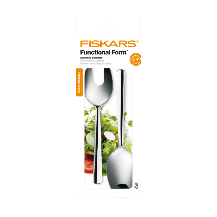 Functional Form salladsbestick 2 delar, Blank Fiskars