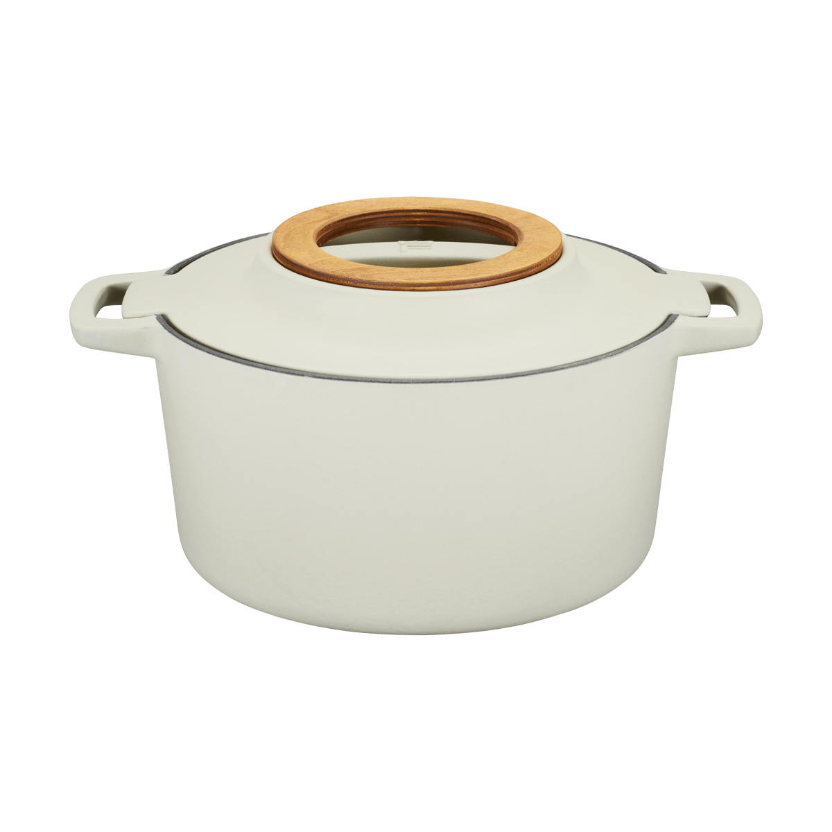 Fiskars Norden gjutjärnsgryta björk 4 L | Skandinavisk Design | Grytor | Beige