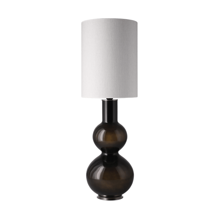 Augusta bordslampa svart lampfot, Babel Beige L Flavia Lamps