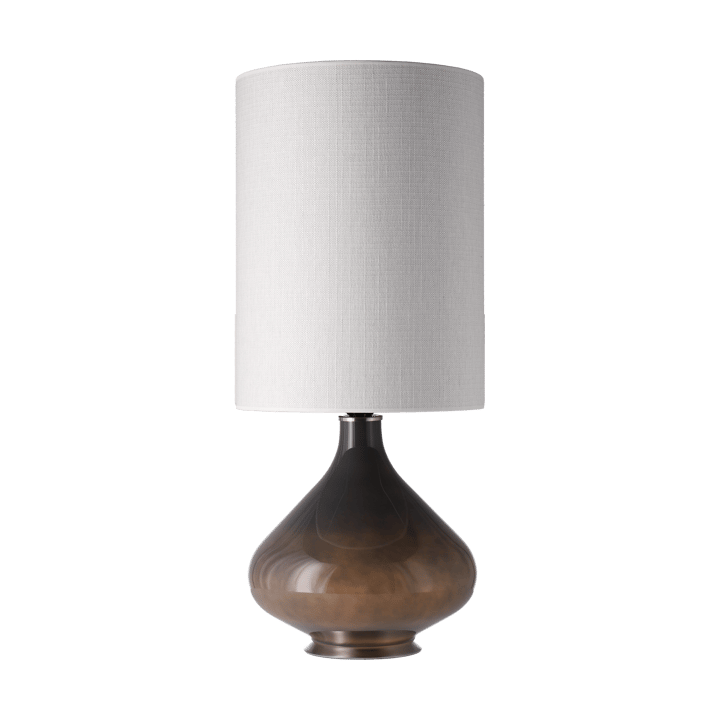 Flavia bordslampa grå lampfot, Babel Beige L Flavia Lamps