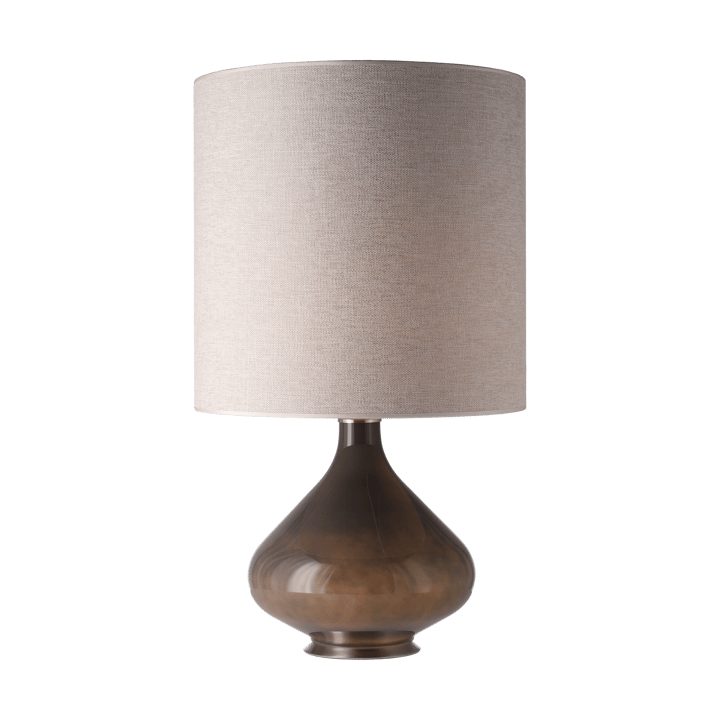 Flavia bordslampa grå lampfot, London Beige M Flavia Lamps