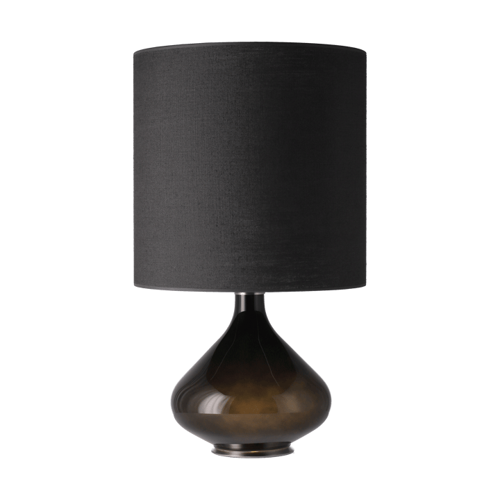 Flavia bordslampa svart lampfot, Lino Negro M Flavia Lamps