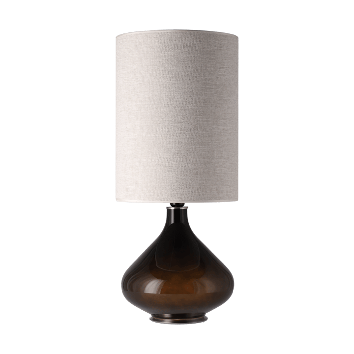 Flavia bordslampa svart lampfot, London Beige L Flavia Lamps