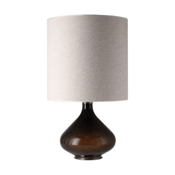 Flavia bordslampa svart lampfot - London Beige M - Flavia Lamps