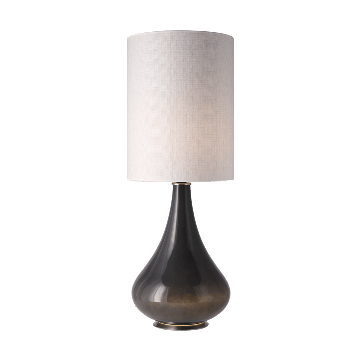 Renata bordslampa grå lampfot, Babel Beige L Flavia Lamps