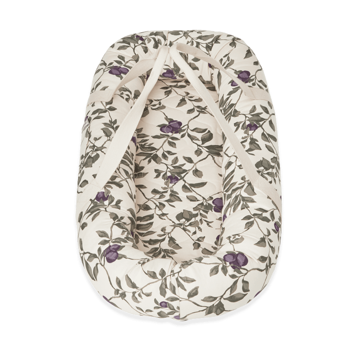 Plum satin quiltad babynest, 43x87x16cm Garbo&Friends