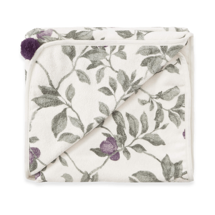 Plum terry handduk med huva - 80x80 cm - Garbo&Friends