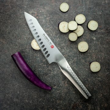 Global NI GN-001 Kockkniv Oriental olivslipad - Rostfritt stål, 16 cm - Global