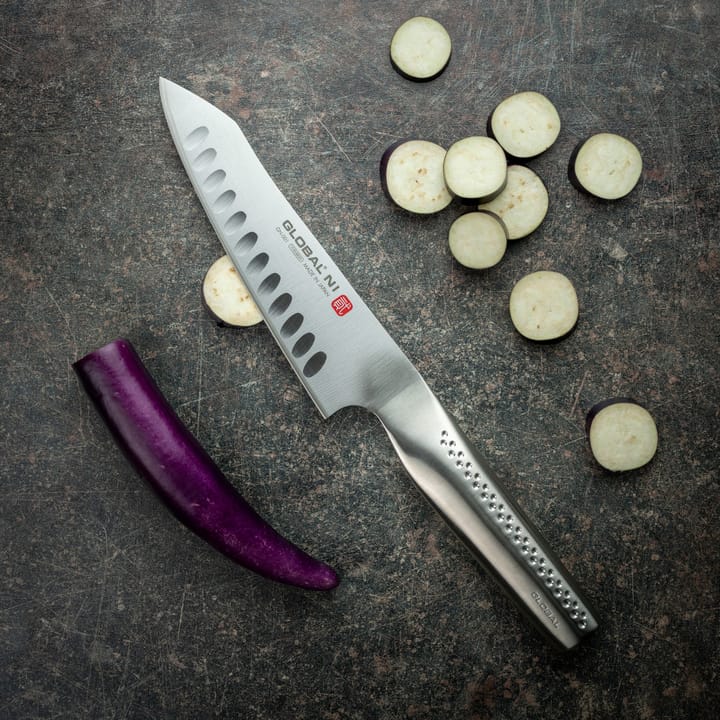 Global NI GN-001 Kockkniv Oriental olivslipad, Rostfritt stål, 16 cm Global