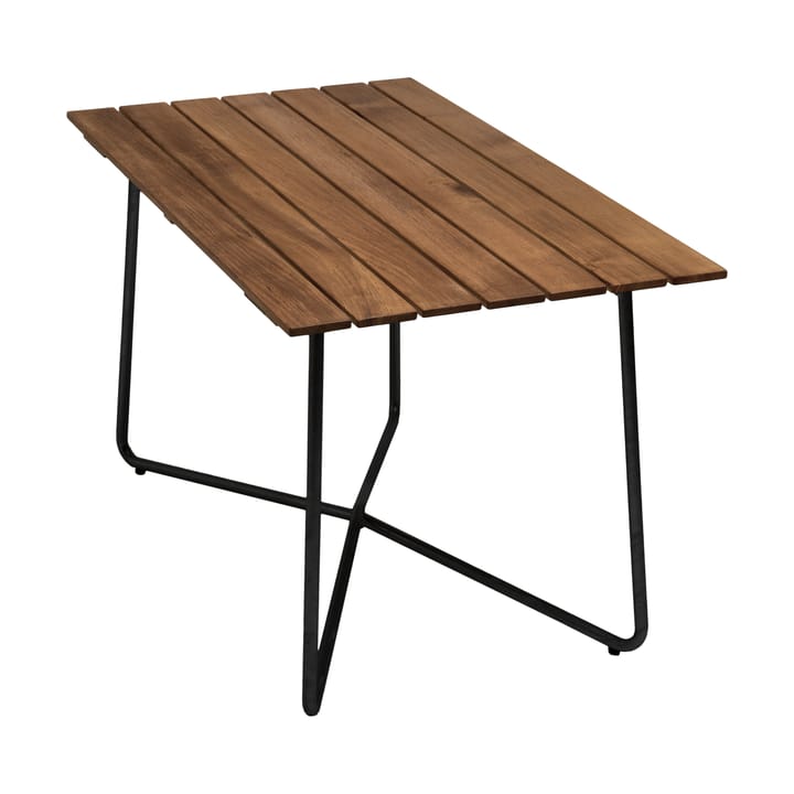 B25A bord - Untreated teak-black base - Grythyttan Stålmöbler