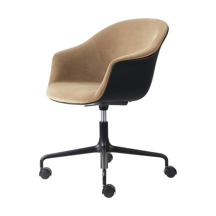 Bat Meeting Chair kontorsstol framsideklädd - Dandy gubi 905 dune-black-black - GUBI