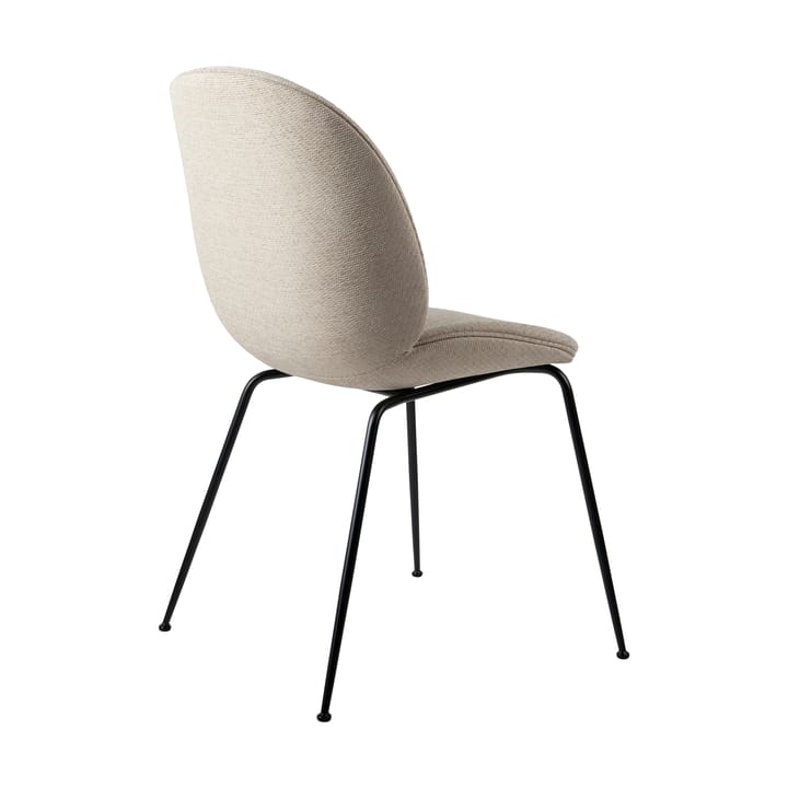 Beetle dining chair fully upholstered conic base, Tempt 61168-black matt GUBI