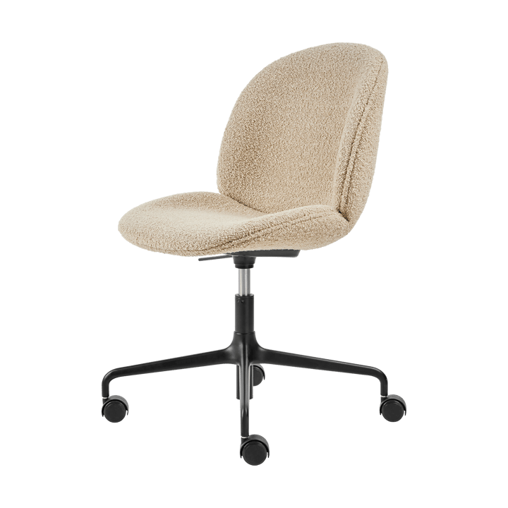 Beetle Meeting Chair kontorsstol helklädd - Karakorum dedar 003-svarta ben - GUBI