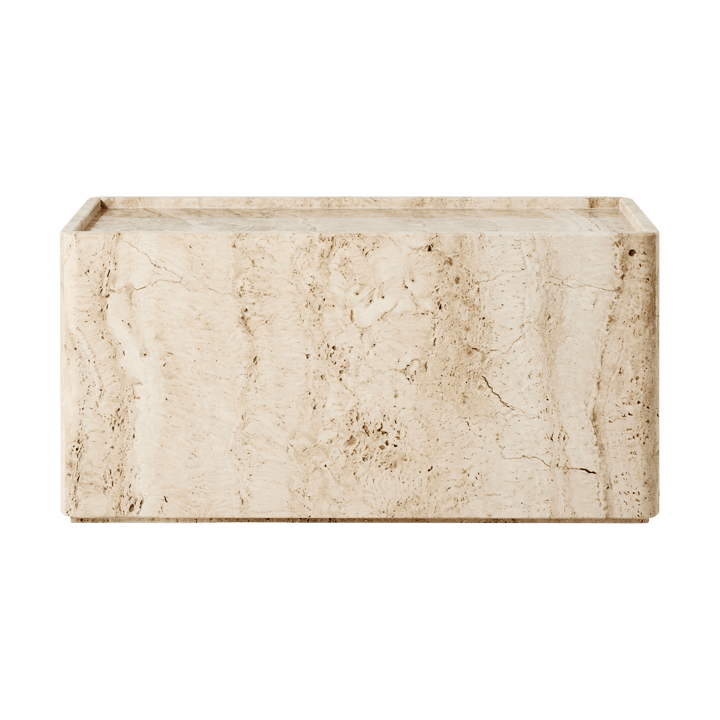 Pietra sidobord 30x80x40 cm, Neutral white travertine GUBI