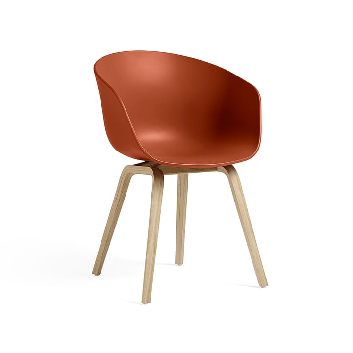 About a Chair 22 stol - Orange-lackad ek - HAY