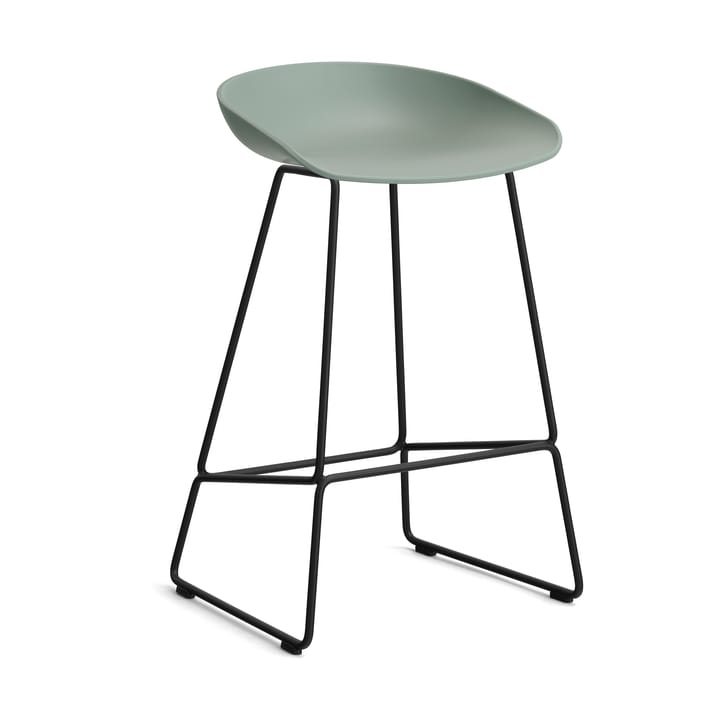 About a Stool 38 Low barstol 2.0 - Fall green-svart stålstativ - HAY