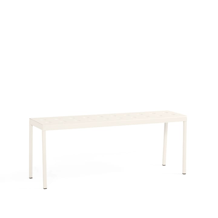 Balcony bänk - chalk beige, 119,5 cm - HAY