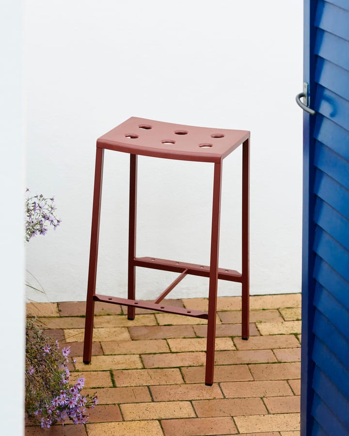 Balcony barpall låg 65 cm, Iron red HAY