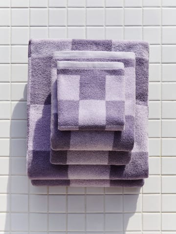 Check handduk 30x30 cm - Lavender - HAY