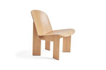 Chisel lounge chair - Lackad ek - HAY