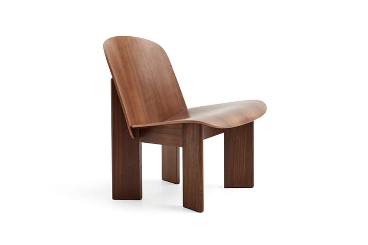 Chisel lounge chair, Lackad valnöt HAY