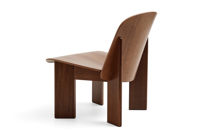 Chisel lounge chair, Lackad valnöt HAY