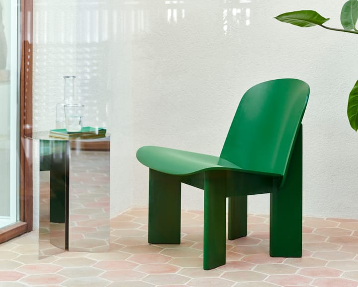 Chisel lounge chair, Lush green lackad bok HAY